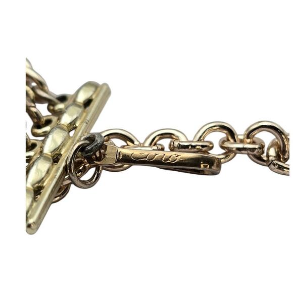 Coro Multi-Strand Gold-Tone Chain Mid-Century Vintage Necklace - Picture 5 of 7